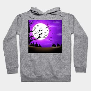 halloween night background Hoodie